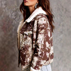 Sierra – Women's Sherpa-Lined Tie-Dye Zip-Up Jacket