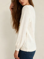 Veronica - Women’s Boho Floral Embroidered Sweater