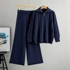 Ada - Women’s High-Neck Sweater and Wide-Leg Pants Set 3