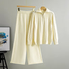 Ada - Women’s High-Neck Sweater and Wide-Leg Pants Set 5