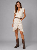 Adalyn - Women's Leather Western Boots with Intricate Embroidery