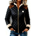 Adele - Women's Quilted Faux Shearling Jacket 7