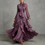 Adeline - Women's Ruffle Layered Formal Evening Dress 1