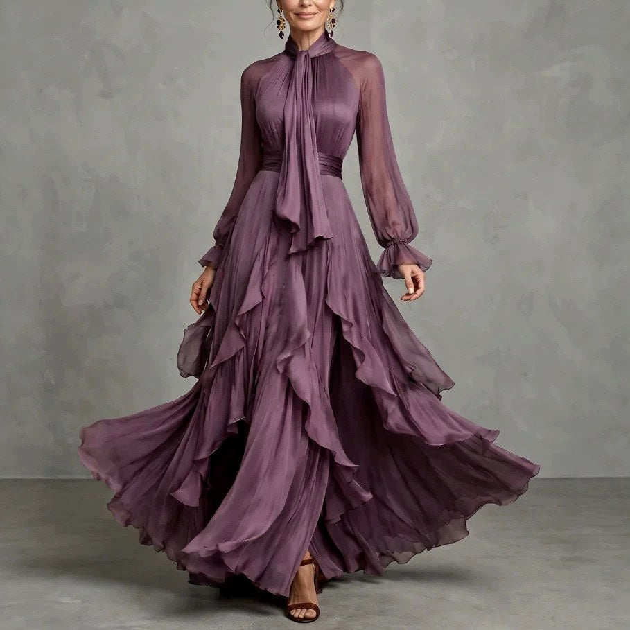 Adeline - Women's Ruffle Layered Formal Evening Dress 1