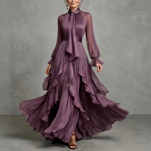 Adeline - Women's Ruffle Layered Formal Evening Dress 1