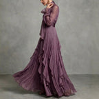Adeline - Women's Ruffle Layered Formal Evening Dress 3