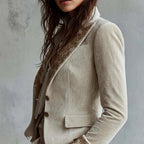 Ainsley - Women's Lace-Cuff Embroidered Velvet Blazer 3