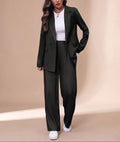 Alma - Women's Double-Breasted Blazer with High-Waist Trousers