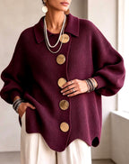 Alycia - Women's Sequin Collared Oversized Party Cardigan 3