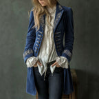 Antoinette - Women's Embroidered Longline Military Blazer 4