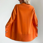 Aria - Women's Open-Front Cardigan with Ribbed Cuffs