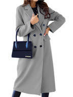 Audrey - Women's Six-Button Notch-Lapel Coat