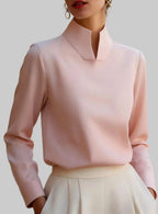 Audrey - Women's Structured High Neck Blouse 3