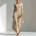 Aviva - Women's Ribbed Long Sleeve Matching Set 1