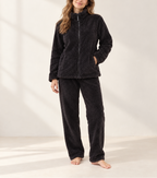 Beatrice - Women's Sherpa Fleece Zip Jacket & Cuffed Joggers Set