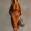 Belinda - Women's Crewneck Long Sleeve Matching Set 1