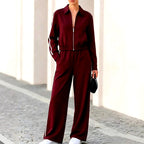 Belinda - Women's Zip-up Long Sleeve Matching Set 2