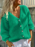 Bianca - Women's Button-Front Knit Cardigan