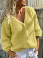 Bianca - Women's Button-Front Knit Cardigan