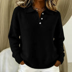 Candice - Women's Collared Half-Button Knit Sweater 3