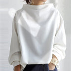 Cassandra - Women's High-Neck Oversized Sweater