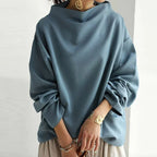 Cassandra - Women's High-Neck Oversized Sweater