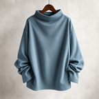 Cassandra - Women's High-Neck Oversized Sweater