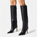 Celine - Women's Tall Suede-Look Boots with Stiletto Heel