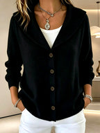 Cira - Women's Wide-Collar Button-Front Knit Cardigan 3