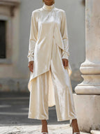 Claire - Women’s Luxe Velvet Two‑Piece Formal Trouser Set 2
