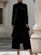 Claire - Women’s Luxe Velvet Two‑Piece Formal Trouser Set 7