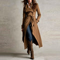 Danaya  - Women’s Longline Coat with Button Closure 2