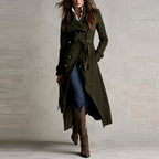 Danaya  - Women’s Longline Coat with Button Closure 4