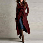 Danaya  - Women’s Longline Coat with Button Closure 5