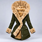 Delaney - Women's Adjustable Waist Fur Hood Parka 2