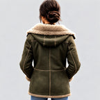 Dolly - Women's Suede Reversible Faux Fur Coat 3