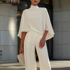 Dora - Women's Batwing Sleeve Wide Leg Matching Set 5