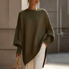 Elizabeth - Women's Round Neck Oversized Knit Sweater 5