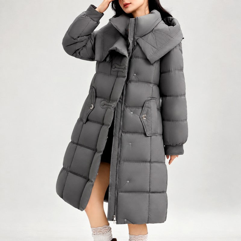 Emily - Women's Long Padded Belted Jacket 1