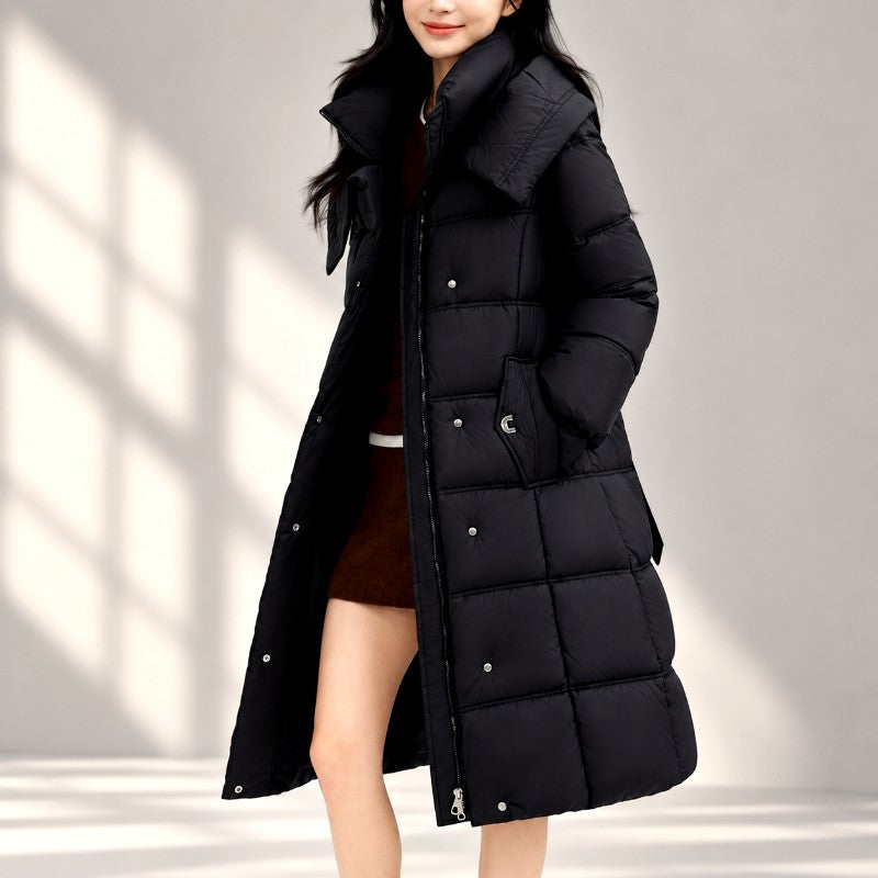 Emily - Women's Long Padded Belted Jacket 2