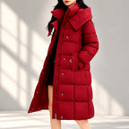 Emily - Women's Long Padded Belted Jacket 3