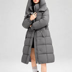 Emily - Women's Long Padded Belted Jacket 6
