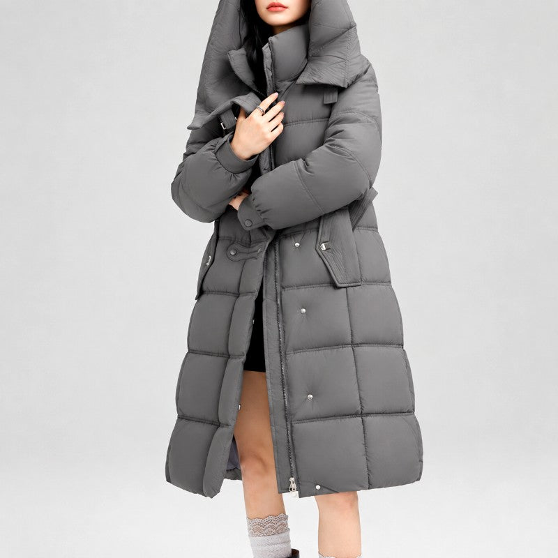Emily - Women's Long Padded Belted Jacket 6