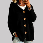 Emma - Women's Chunky Knit Hooded Cardigan