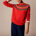 Ericka - Women’s Nordic Winter Sweater with Crew Neck 3