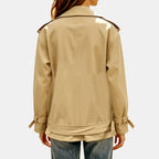 Erin - Women's Double-Breasted Belted Short Trench Coat 3