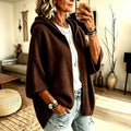 Faina - Women's Chunky Hooded Oversized Cardigan 10