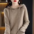 Felicity - Women's Long Sleeve Loose Fit Hooded Sweater 1