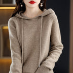 Felicity - Women's Long Sleeve Loose Fit Hooded Sweater 1