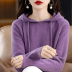 Felicity - Women's Long Sleeve Loose Fit Hooded Sweater 2